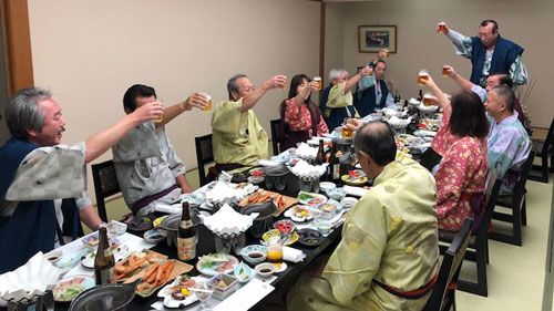 冬の温泉と食事会③