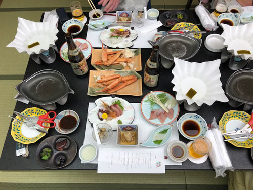 冬の温泉と食事会④